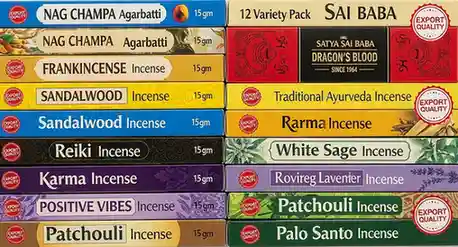 Satya Nag Champa Incense Sticks Variety Pack 