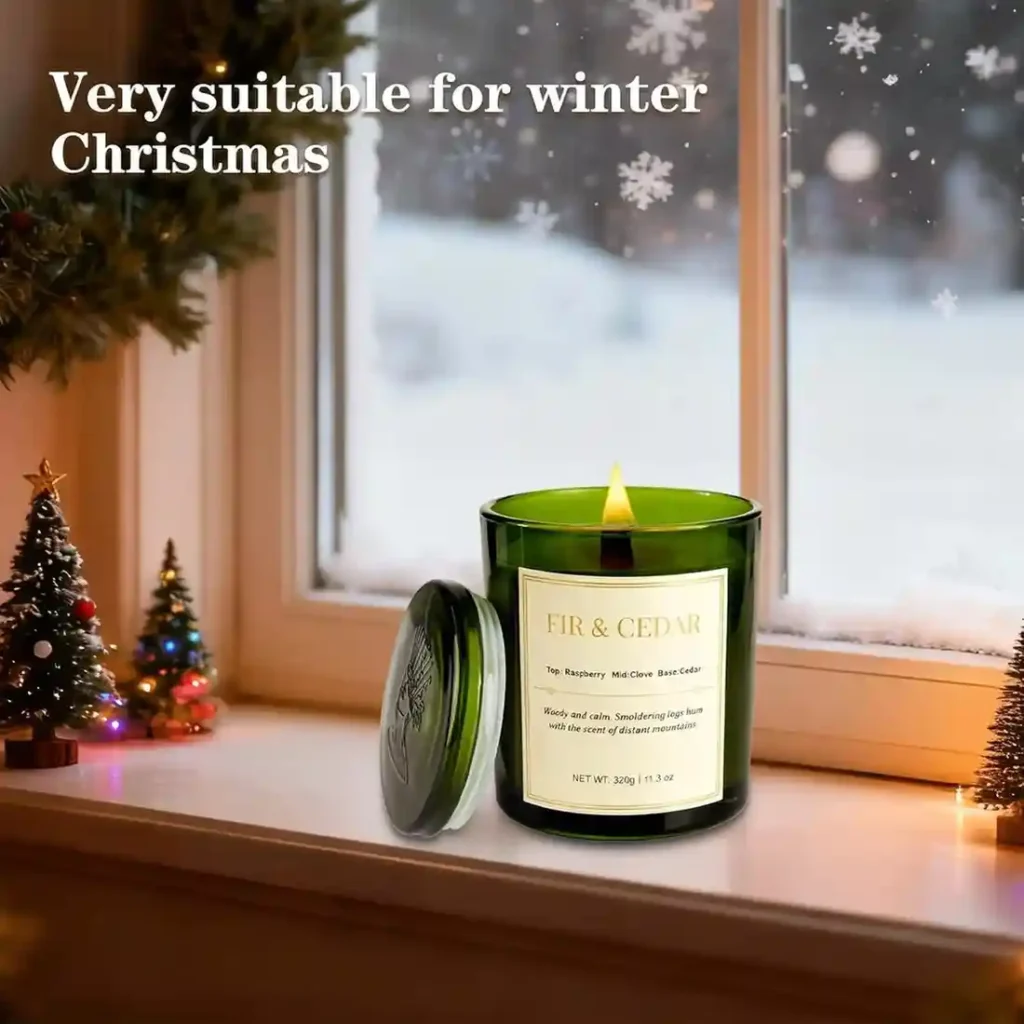 2 Pack Wood Wick Scented Candle Gift Set –Balsam Fir