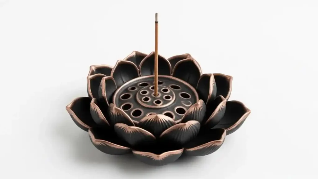 Brass Lotus Incense Stick Holder