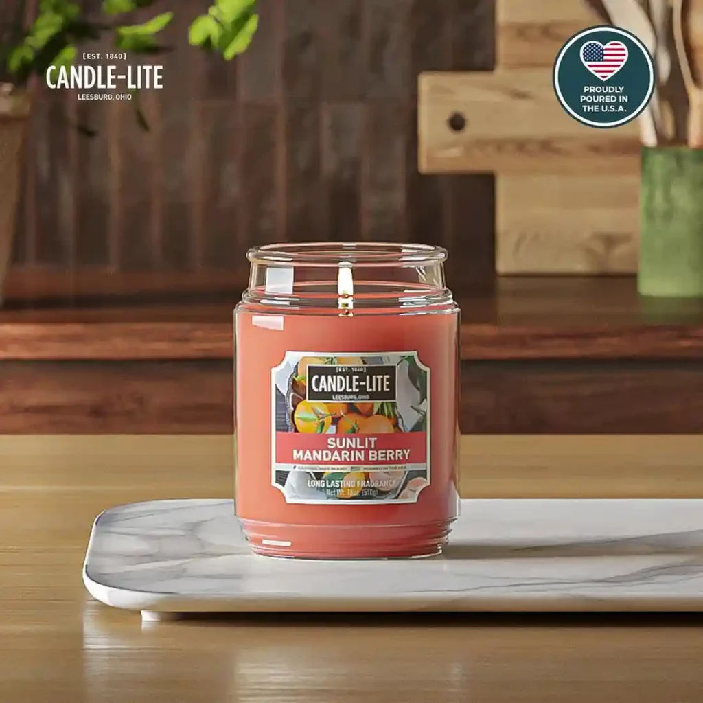 Candle-lite Scented Candles, Sunlit Mandarin Berry,