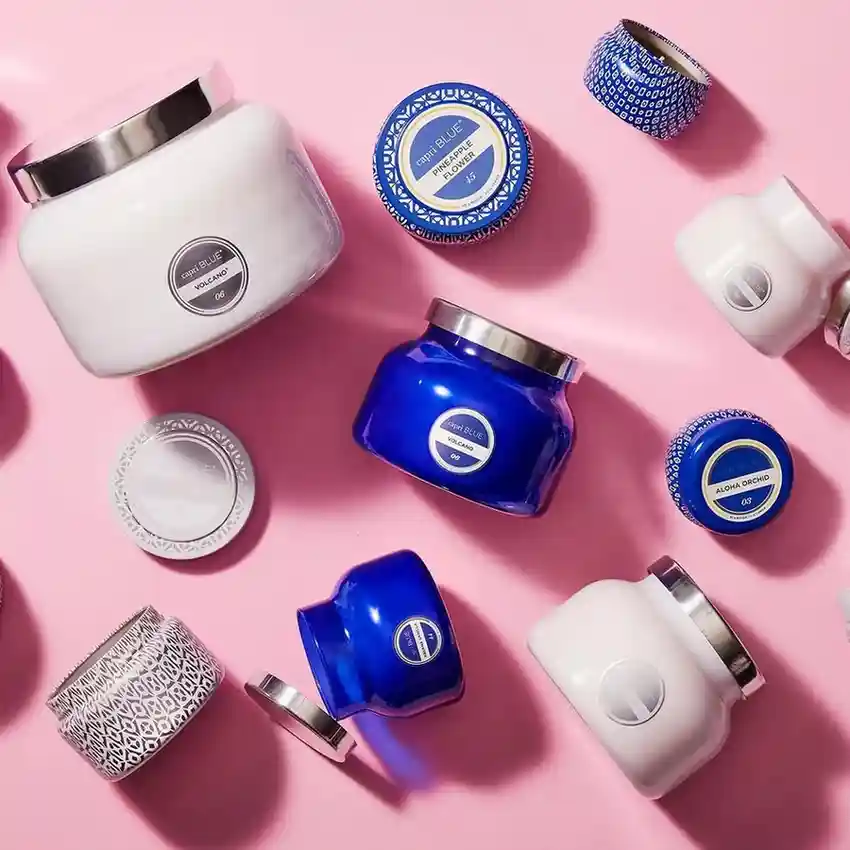 Capri Blue Volcano Scented Candles - Luxury Glass Jar Candles for Home