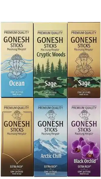 Gonesh Incense Sticks Variety Pack