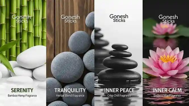 Gonesh Zen Stones Collection - Incense Sticks Variety Pack