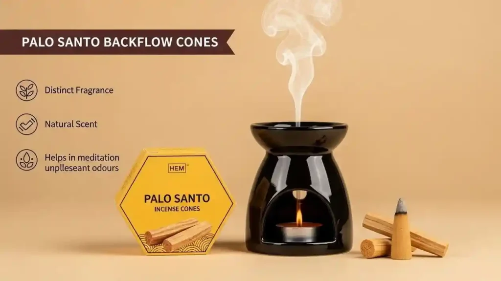 HEM Palo Santo Backflow Incense Cones