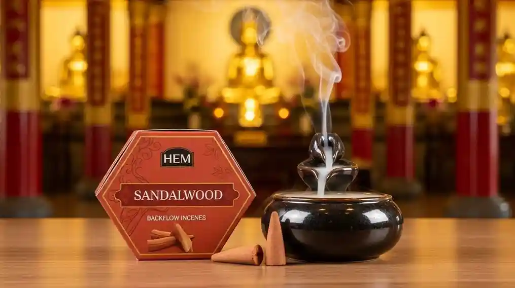 HEM Sandalwood Backflow Incense Cones