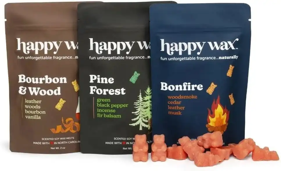 Happy Wax Cozy Cabin Winter Scented All Natural