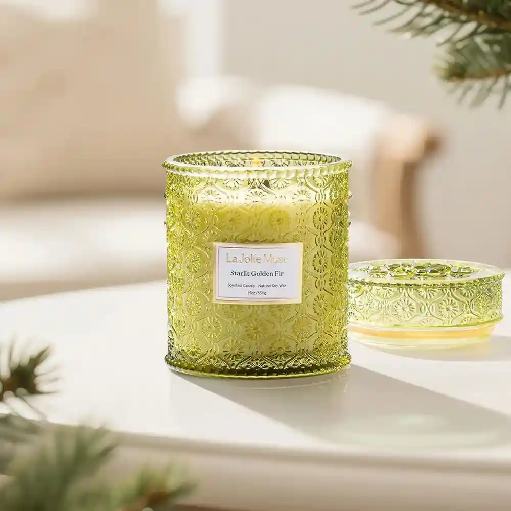 LA JOLIE MUSE Christmas Candle  Starlit Golden Fir