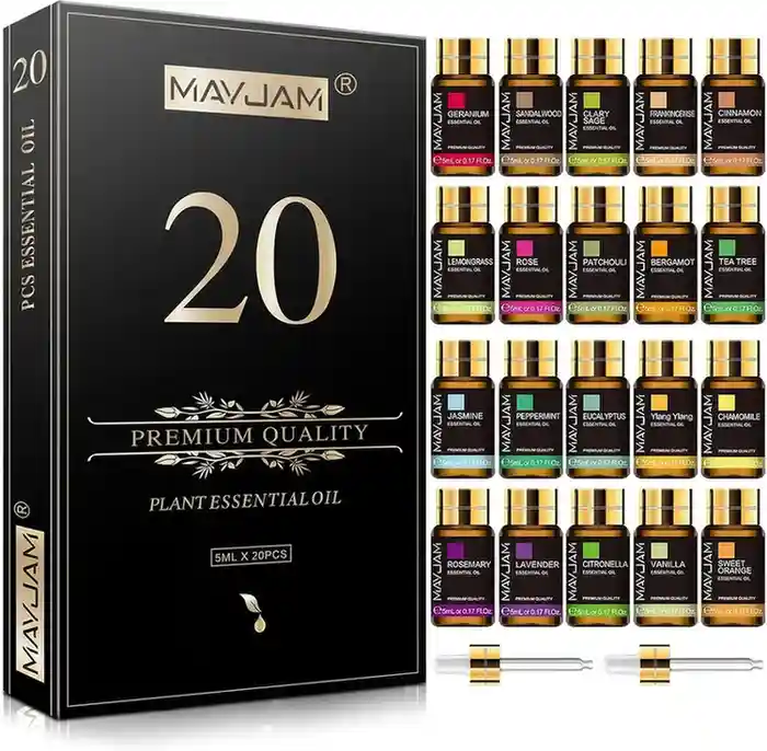 MAYJAM Tea Tree 20 Pcs Pure Essential Oil Gift Set, for Diffuser, Humidifiers