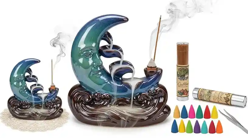 Moon Backflow Incense Holder