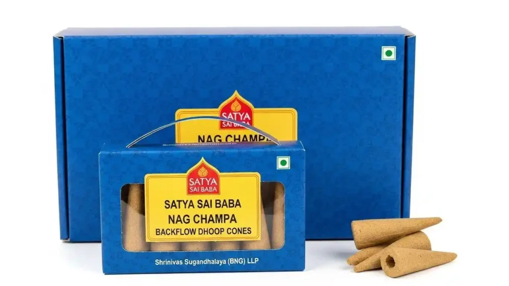 B/6 Nag Champa Backflow Dhoop Cones by Satya