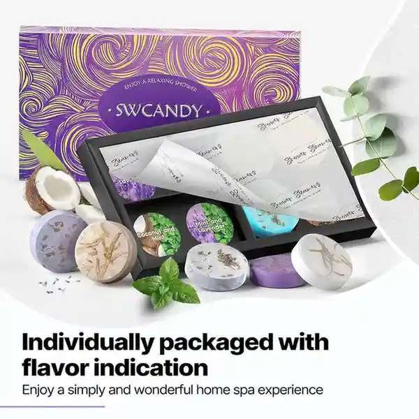 Shower Steamers Aromatherapy Birthday Gifts for Women - SWCANDY 8 Pcs Valentines Day Decorations