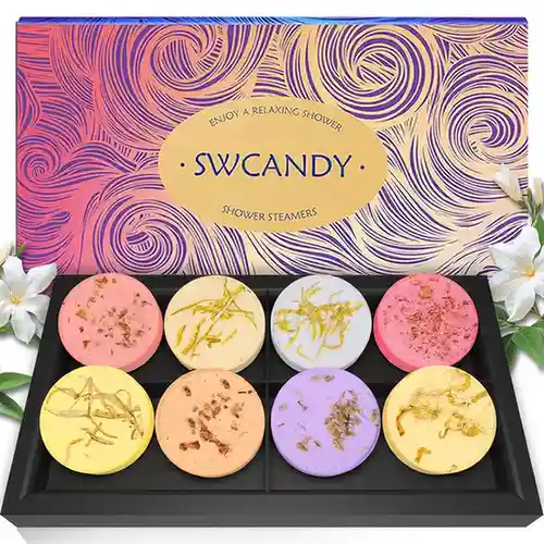 Shower Steamers Aromatherapy SWCANDY 8 Pack Gifts for Women