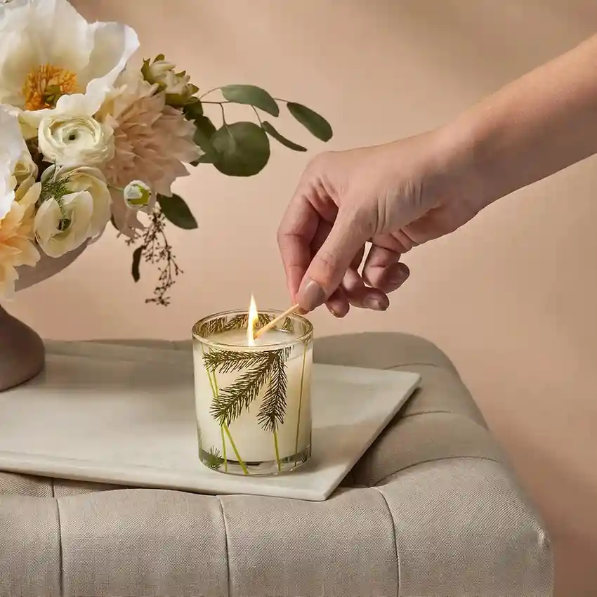 Thymes Frasier Fir Pine Needle Candle – Holiday Candles 