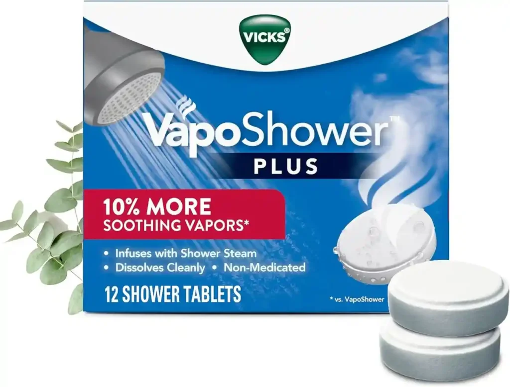 Vicks, VapoShower Plus, Shower Steamers, Eucalyptus Shower Steamer & Menthol Scent