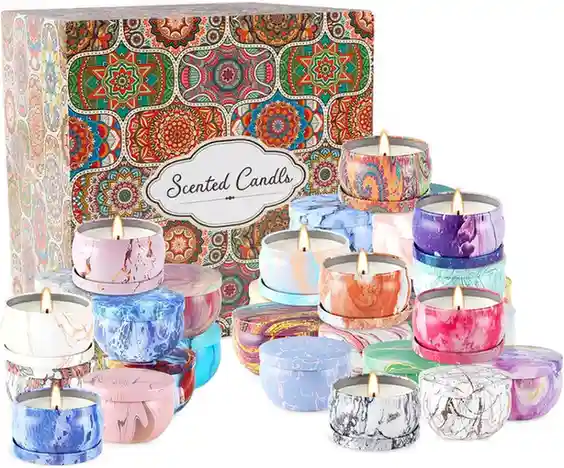 WPONSZU 36 Pack Scented Candles Gift Set for Woman